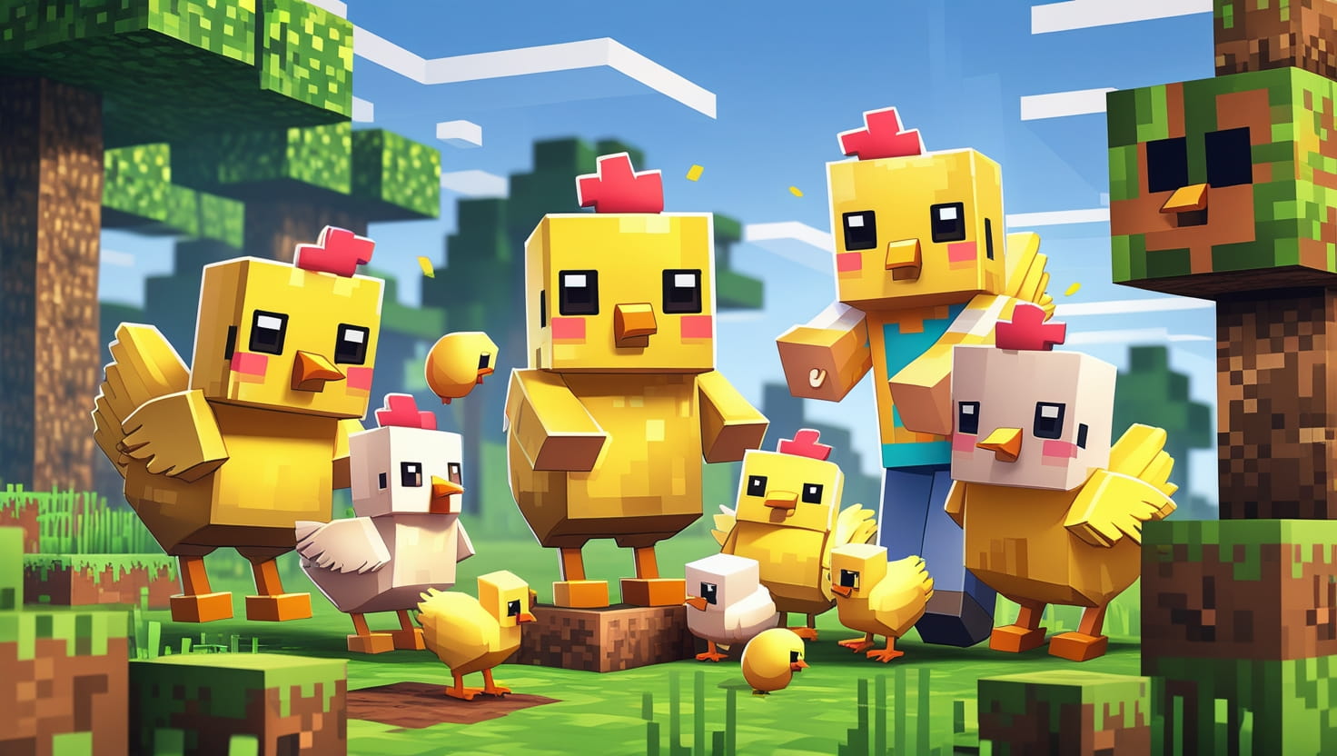 Clukin’ Chicks Resource Pack (1.21.11, 1.20.1) – Texture Pack